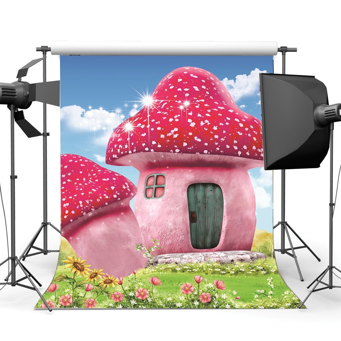 Fairy Tale World House Mushroom for Children Photography Backdrops Photo Props Studio Background 5x7ft Fairy Tale World House Mushroom for Children Photography Backdrops Photo Props Studio Background 5x7ft